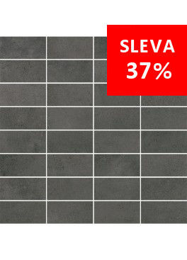 Dlažba Maxima Dark Grey Mosaic Pásky