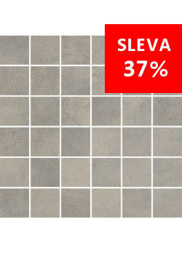 Dlažba Maxima Medium Grey Mosaic Kostka