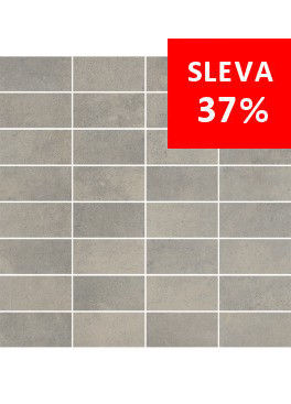 Dlažba Maxima Medium Grey Mosaic Pásky