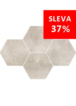 Dlažba Maxima Soft Grey Mosaic Hexagon