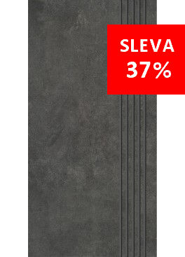 Dlažba Qubus Antracite Mat Schod R10