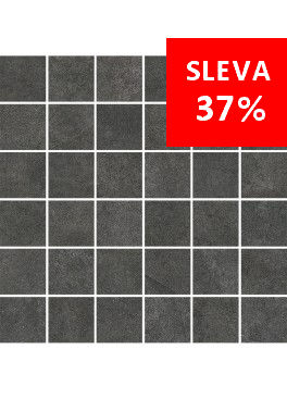 Dlažba Qubus Antracite Mosaic Kostka