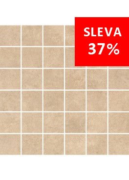 Dlažba Qubus Beige Mosaic Kostka