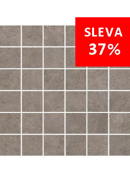 Dlažba Qubus Dark Grey Mosaic Kostka