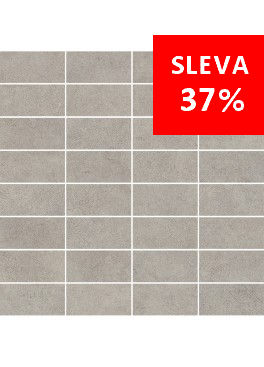 Dlažba Qubus Grey Mosaic Pásky