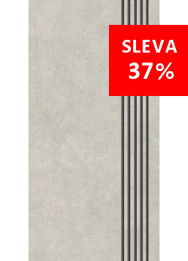 Dlažba Qubus White Mat Schod R10