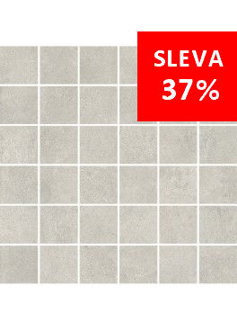 Dlažba Qubus White Mosaic Kostka