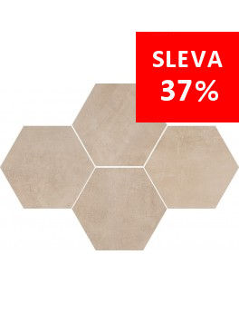 Dlažba Stark Beige Mosaic Hexagon