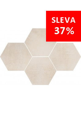 Dlažba Stark Cream Mosaic Hexagon