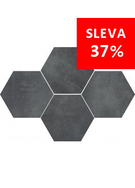 Dlažba Stark Graphite Mosaic Hexagon