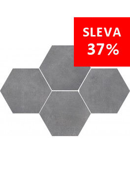 Dlažba Stark Pure Grey Mosaic Hexagon