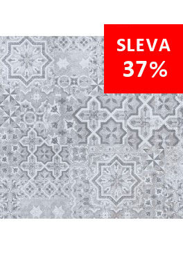 Dlažba Vintage Dark Grey Dekor
