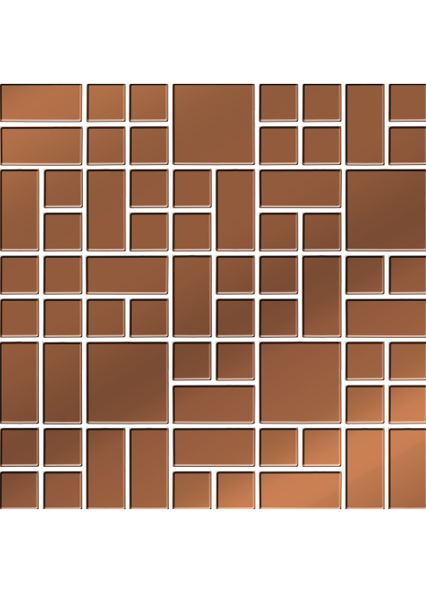 Dekor Cesaria Copper Glass Glossy Mosaic